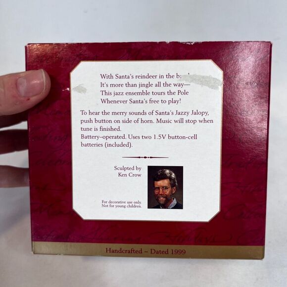 Jazzy Jalopy Hallmark Keepsake Ornament 1999 Christmas Tree Ornament Santa - Picture 2 of 12